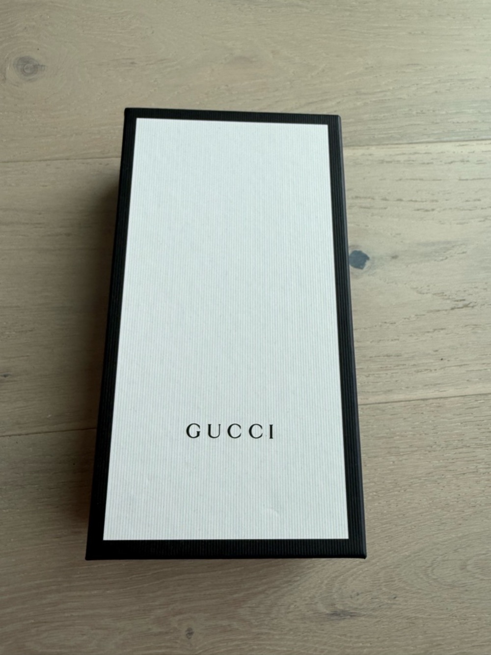 Gucci Black Leather Belt with Antique Gold Double G Buckle size 80/32 - Picture 8 of 8